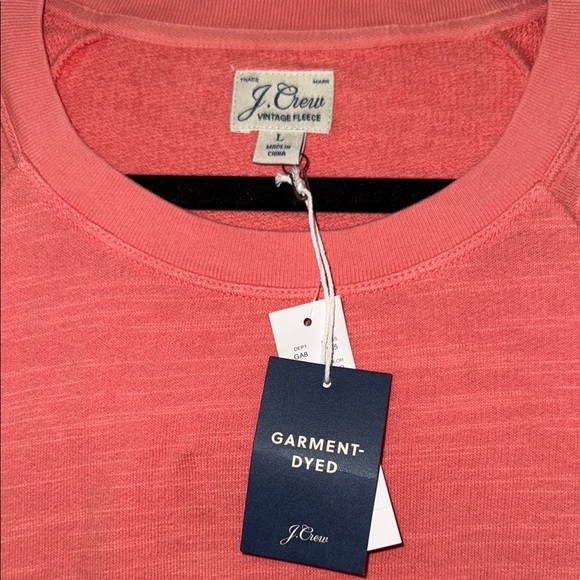 NWT J. Crew Vintage cotton terry crewneck pullover - Picture 3 of 8